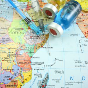 Vaccines and Africa map Vaccines and Africa map.